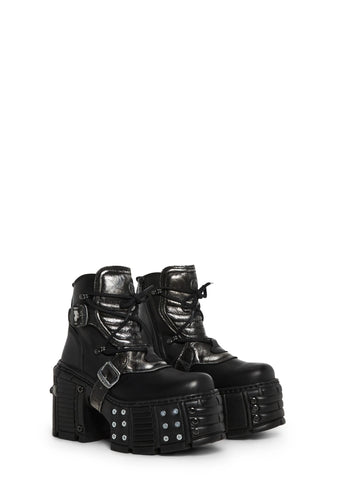M-TM004-C3 Moto Buckle Boots