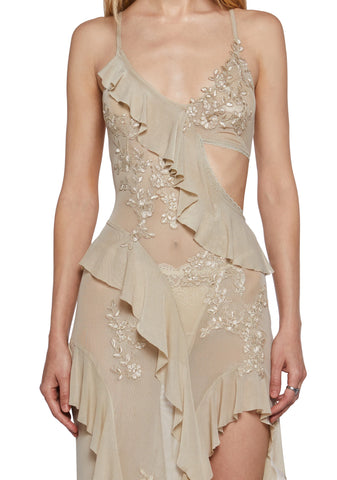 Rebel Mon Amour Maxi Dress - Off White