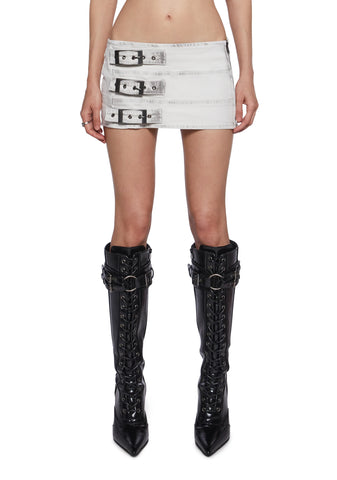 Sofie Belted Skirt - White