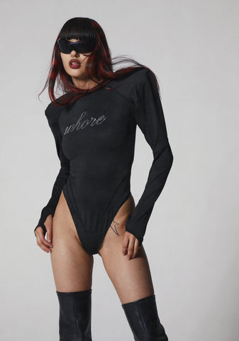 Crystal Whore Bodysuit Flat Panty