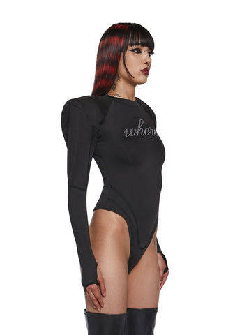 Crystal Whore Bodysuit Flat Panty