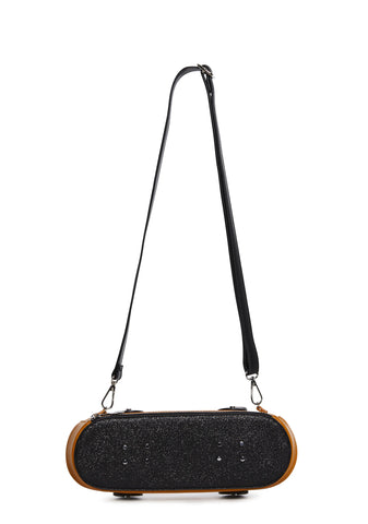 Kickflip Skateboard Crossbody Bag - Purple