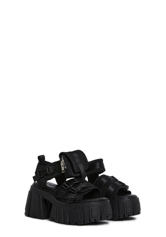 Utopia Platform Sandals - Black