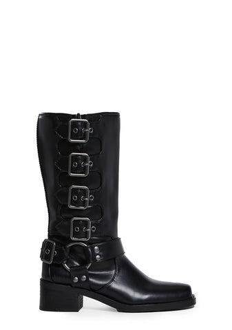 Around The City Moto Boots - Black
