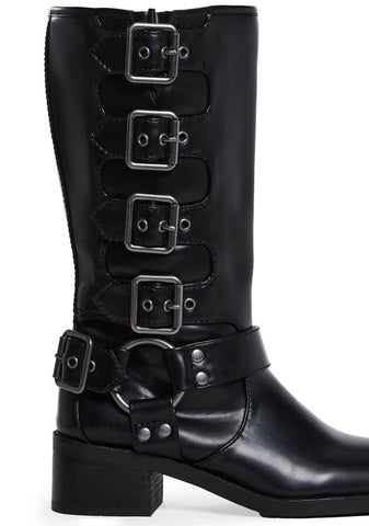 Around The City Moto Boots - Black