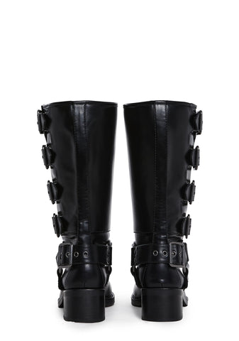 Around The City Moto Boots - Black