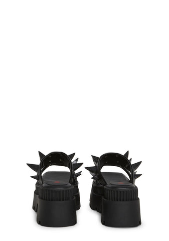 Wrath-13 Platform Double Strap Slide Sandals
