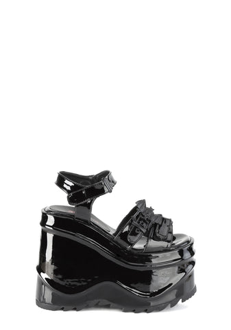 Wave-13 Platform Wedge Sandals