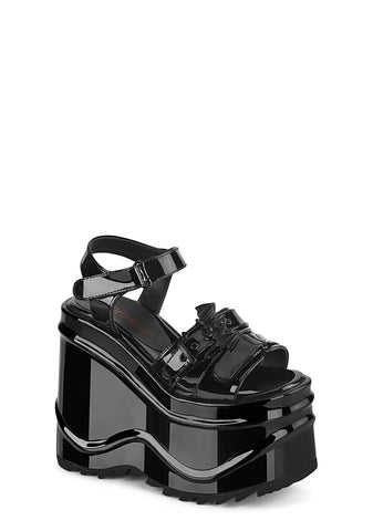 Wave-13 Platform Wedge Sandals