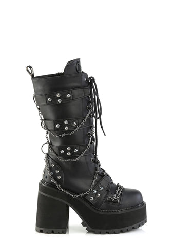 Assault-117 Platform Mid-Calf Boots