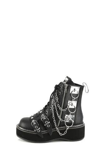 Emily-57 Platform Ankle Boots