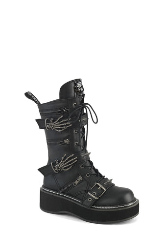 Emily-82 Platform Mid-Calf Boots