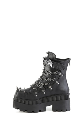 Wrath-55 Platform Ankle Boots