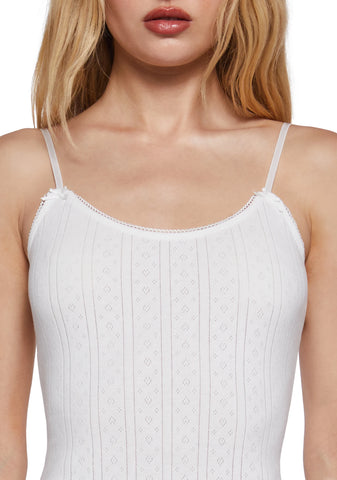 Outdoor Fest Mini Dress - White