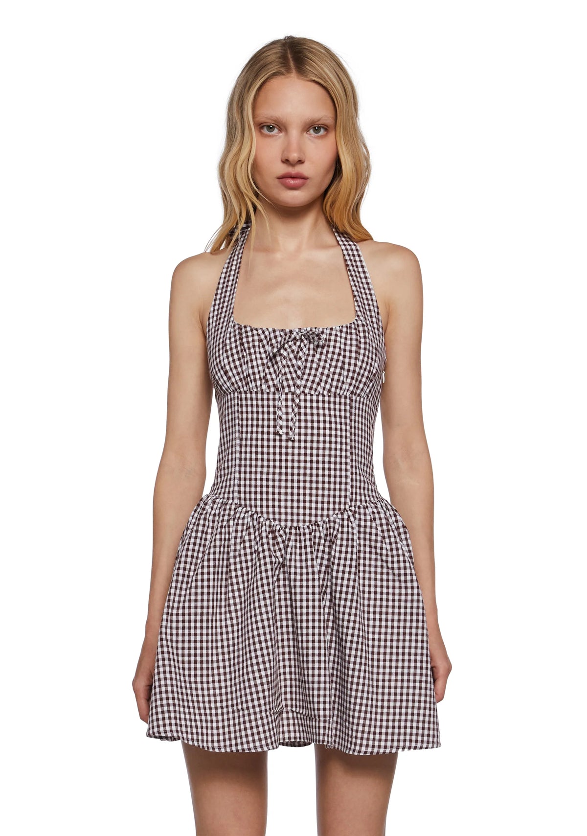 Dream Click Gingham Dress