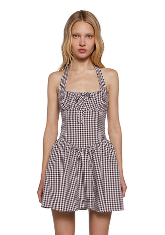 Dream Click Gingham Dress