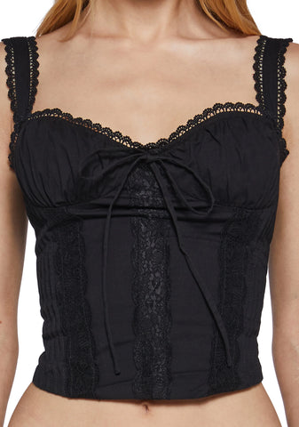 Study Break Tank Crop Top