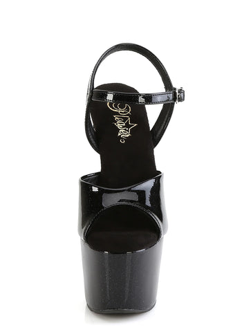 Adore-709GP Platform Ankle Strap Sandals-Black