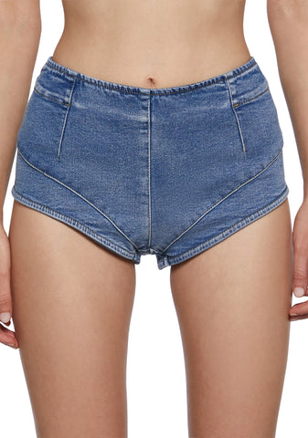 Daydream Festival Booty Shorts - Light Blue