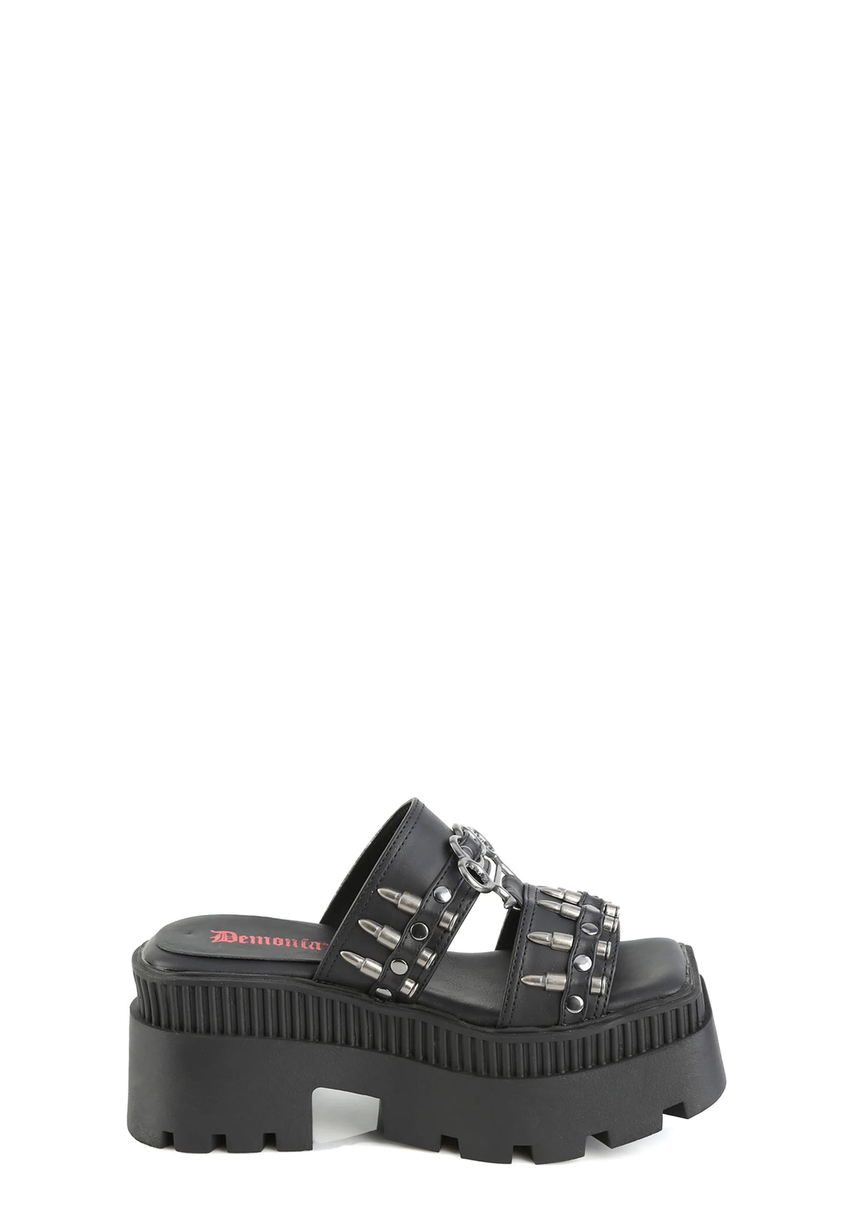 Wrath-08 Platform Double Strap Slide Sandals
