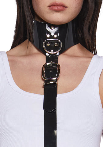 Vinyl Buckle Collar Harness