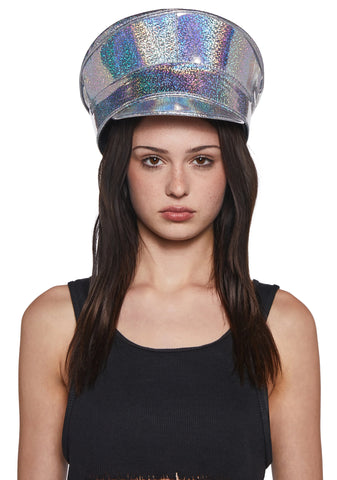 Vinyl Captain Hat - Glitter