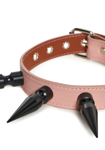 Spiked Collar - Pink