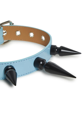 Extra Long Spiked Choker - Blue