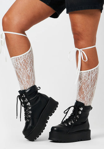 Hydra All Black Matrix Platform Boots