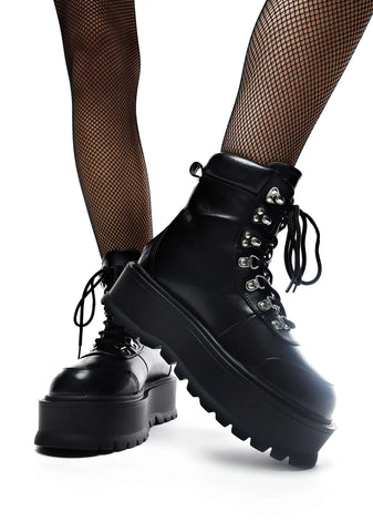 Hydra All Black Matrix Platform Boots