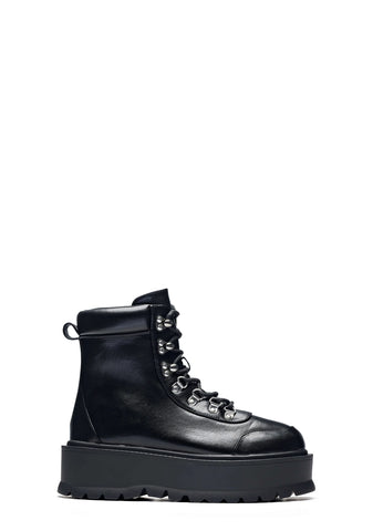 Hydra All Black Matrix Platform Boots