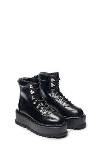 Hydra All Black Matrix Platform Boots