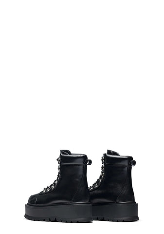 Hydra All Black Matrix Platform Boots