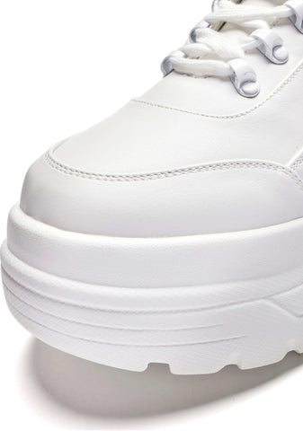 Jennie Striker Chunky Bubble Trainers - White