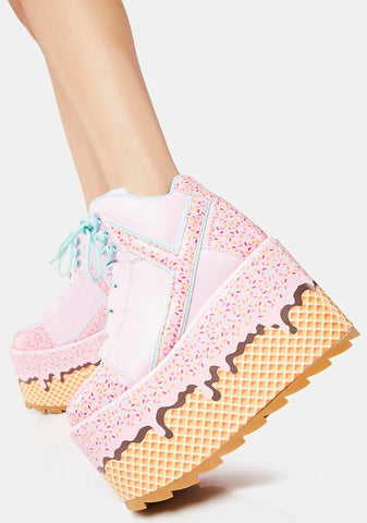 Qozmo Ice Cream Platform Sneakers