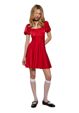 Dolled Up Satin Dress