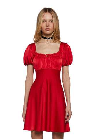 Dolled Up Satin Dress