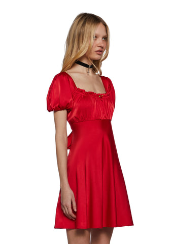 Dolled Up Satin Dress