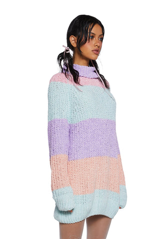 Pastel Sweetz Striped Sweater
