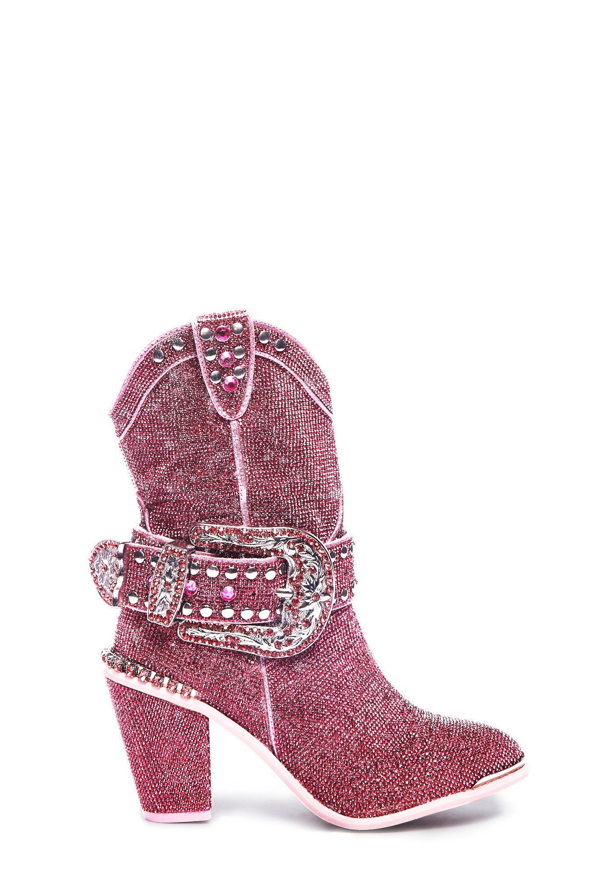 Sheriff Shine Cowboy Boots - Pink