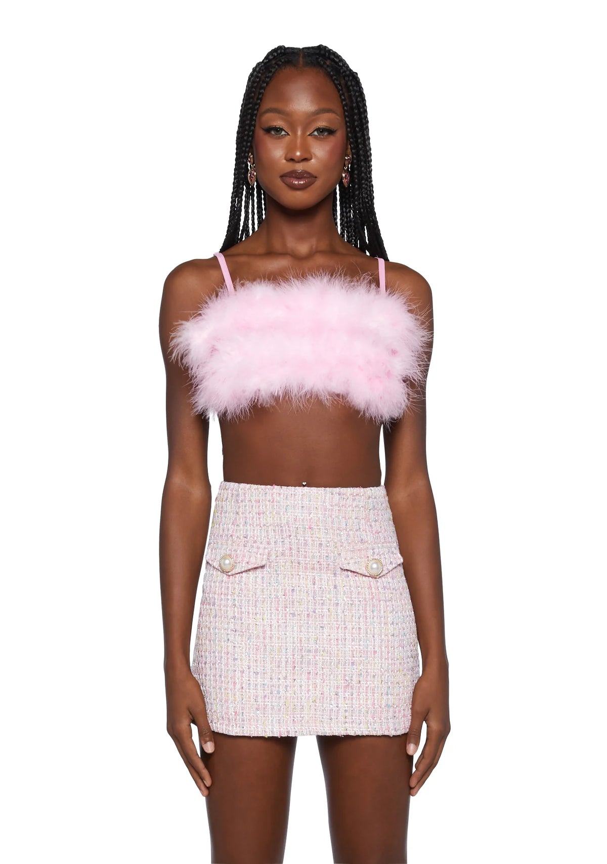 Lala La Fleur Boob Tube- Pink