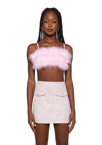 Lala La Fleur Boob Tube- Pink