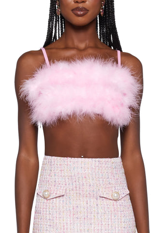 Lala La Fleur Boob Tube- Pink