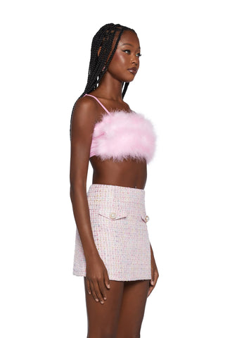 Lala La Fleur Boob Tube- Pink