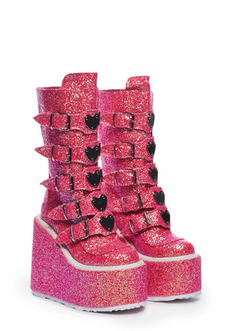 Swing-230G Platform Mid-Calf Boots