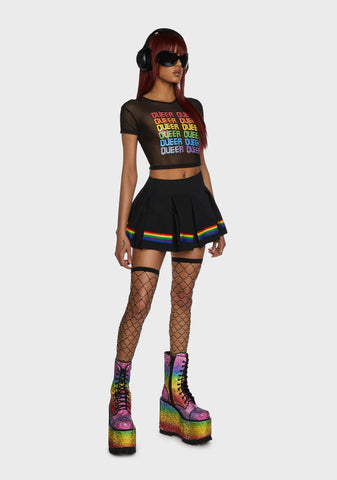 Queer Pride Mesh Top