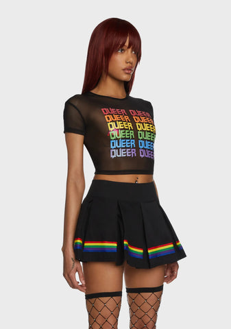 Queer Pride Mesh Top