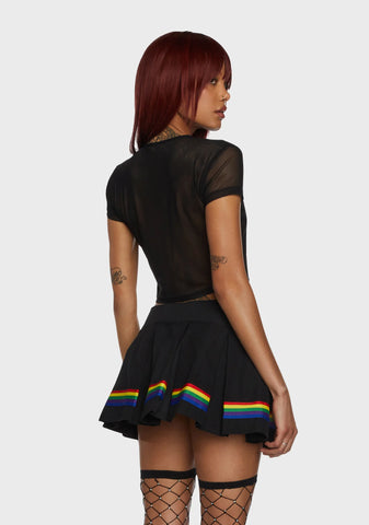 Queer Pride Mesh Top