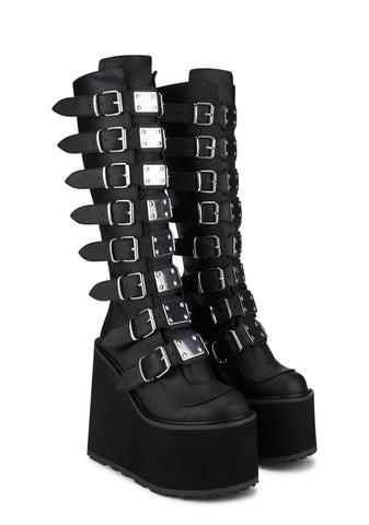 Swing-815 Platform Knee High Boots