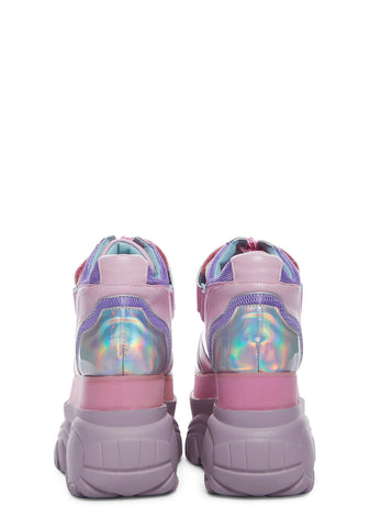 Fairywalker Platform Sneakers - Holographic